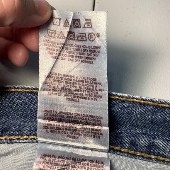 Levi’s 505 Men’s Straight Fit Blue Jeans 40x29 Classic Denim, GUC, Vintage Wash - Picture 10 of 12